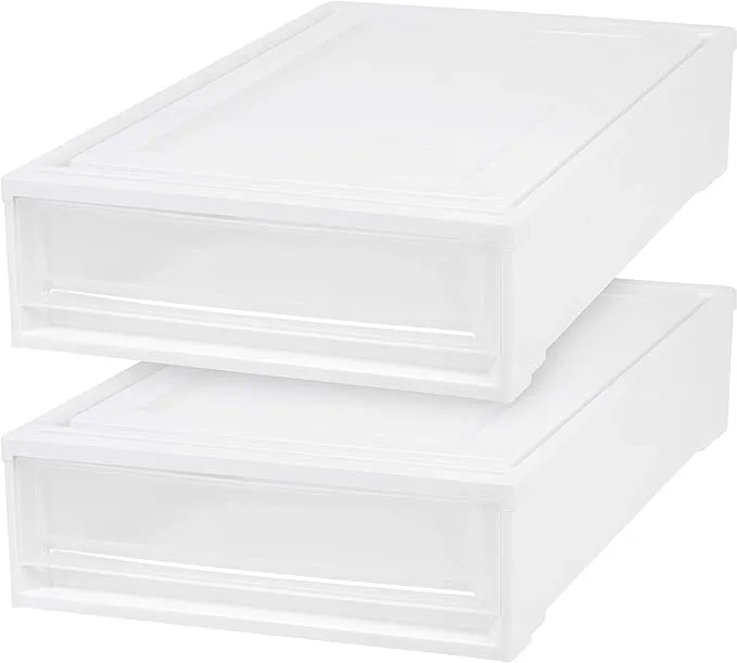 Iris Underbed Buckle Up Box, Clear