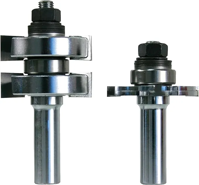 Freud 1-3/4 in. D X 1-3/4 in. X 3-1/4 in. L Adjustable Tongue and Groove Router Bit Set 2 pc