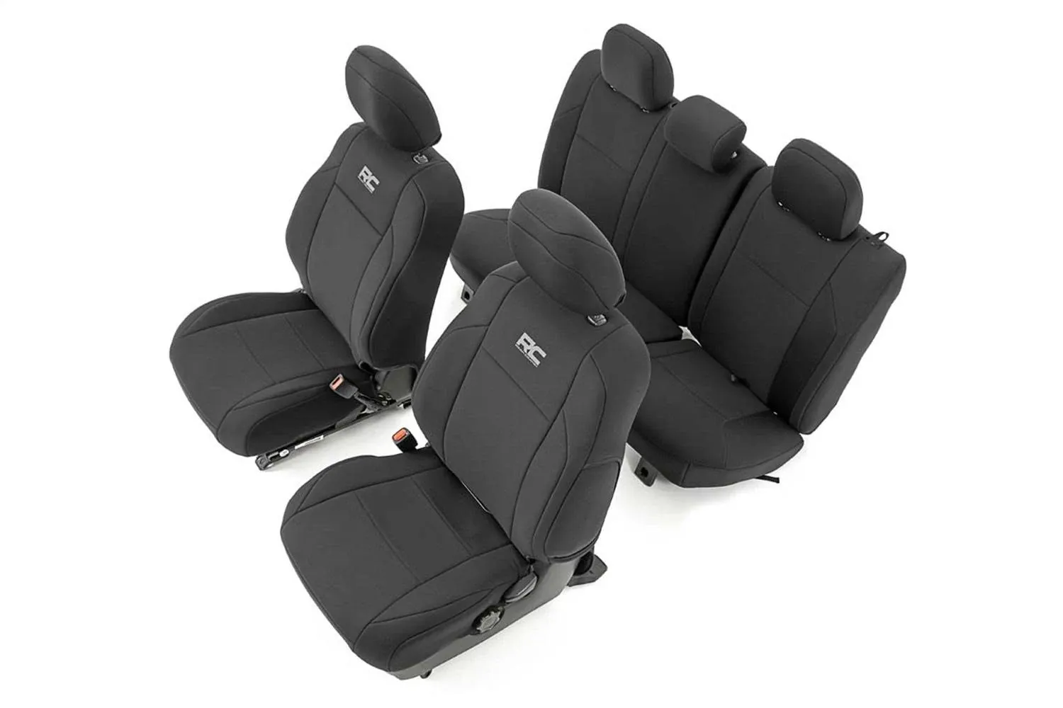 Rough Country 91031 Toyota Neoprene Front & Rear Seat Covers (16-20 Tacoma)