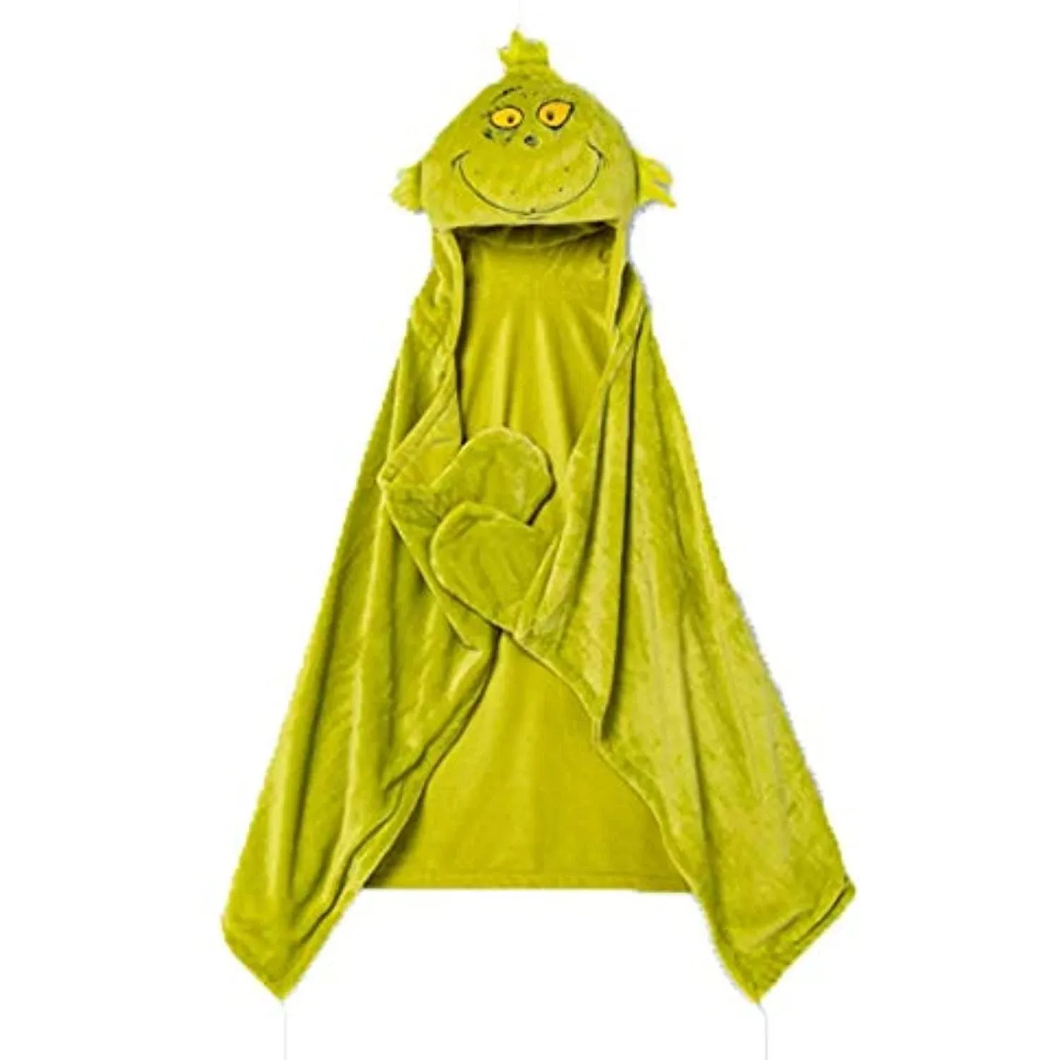 Grinch Hooded Blanket for Kids 30”x50”. NWOB