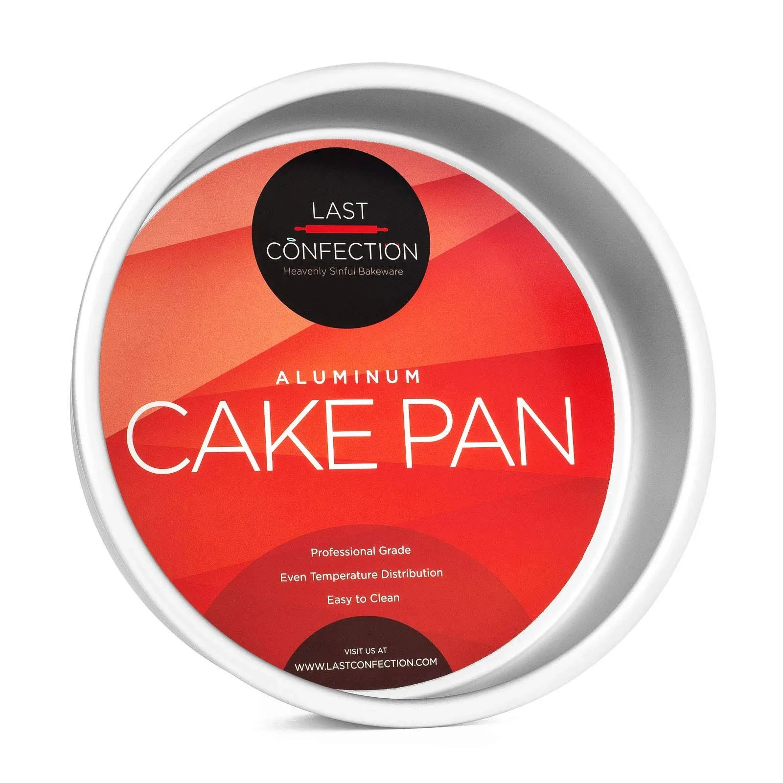 Last Confection Round Aluminum Cake Pan - Professional Bakeware, Size: 7 x 2, Silver