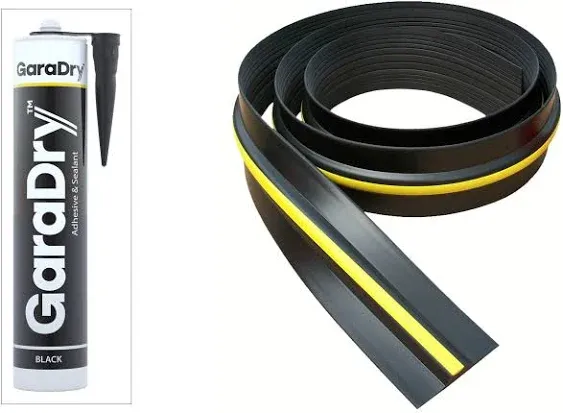 1/2" High Garage Door Threshold Seal Kit, 50' Includes 3X Adhesive