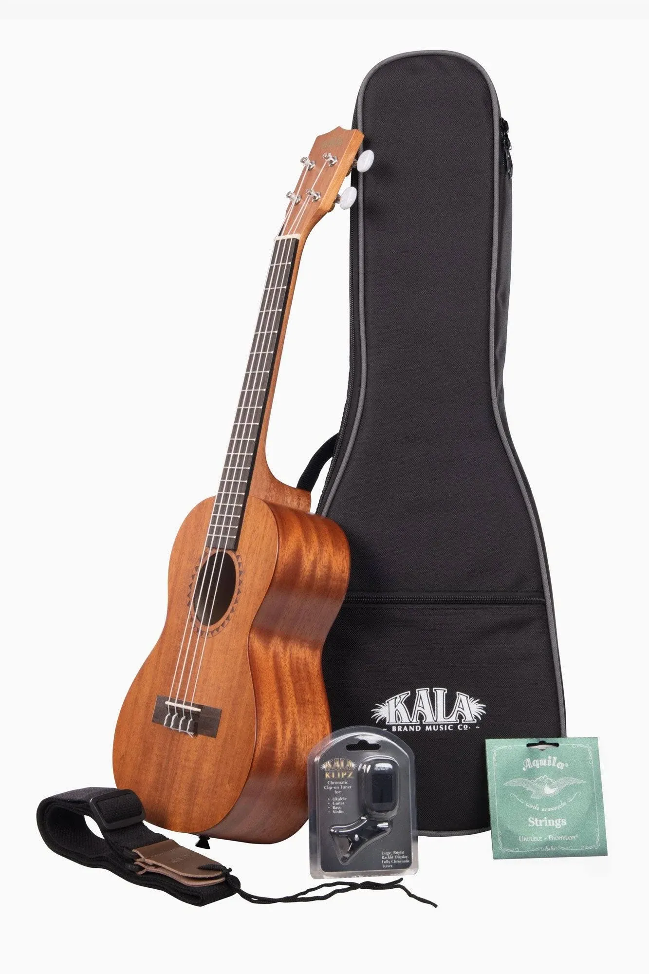 Kala KA-15T Satin Mahogany Tenor Ukulele Bundle