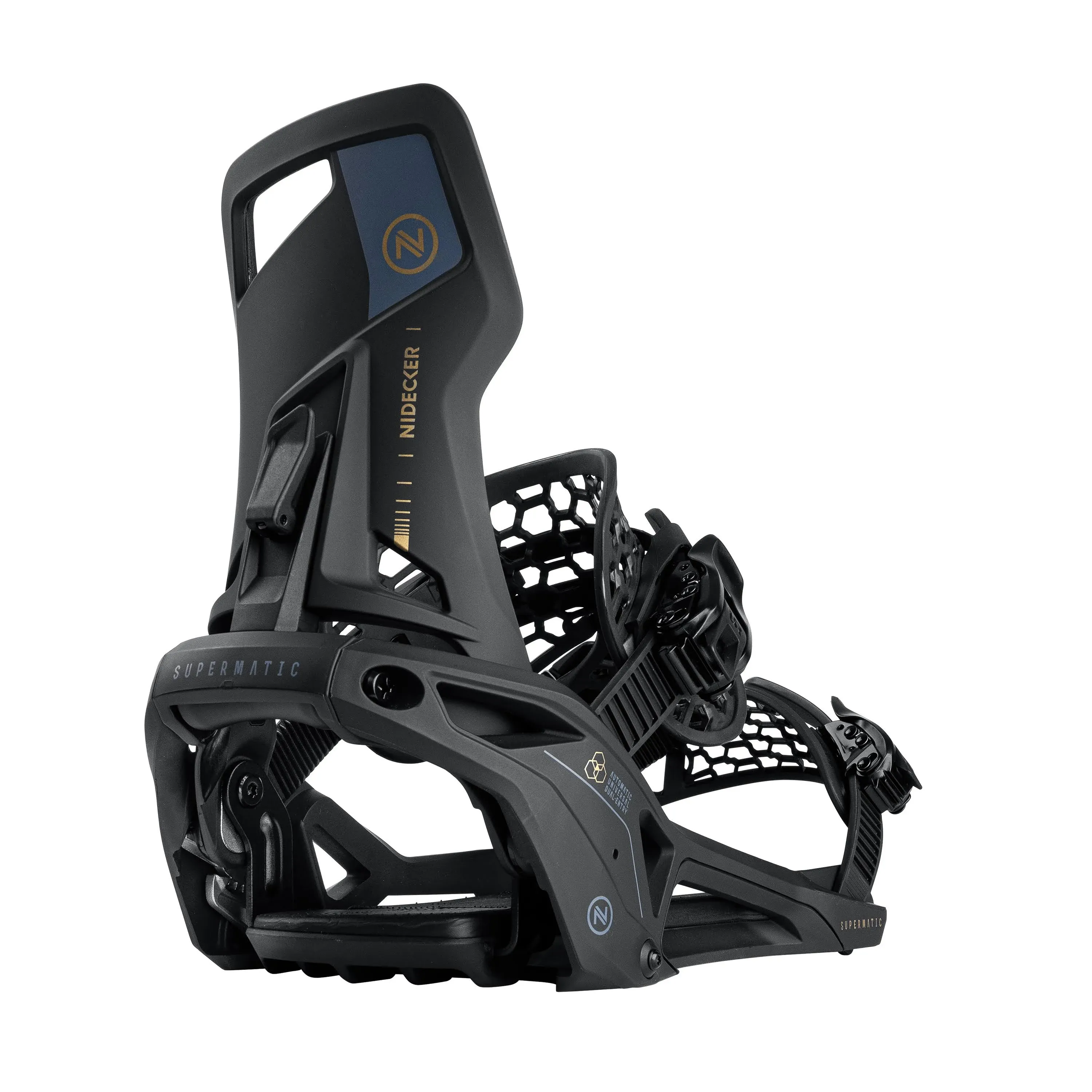 Nidecker Supermatic Snowboard Bindings Black / M