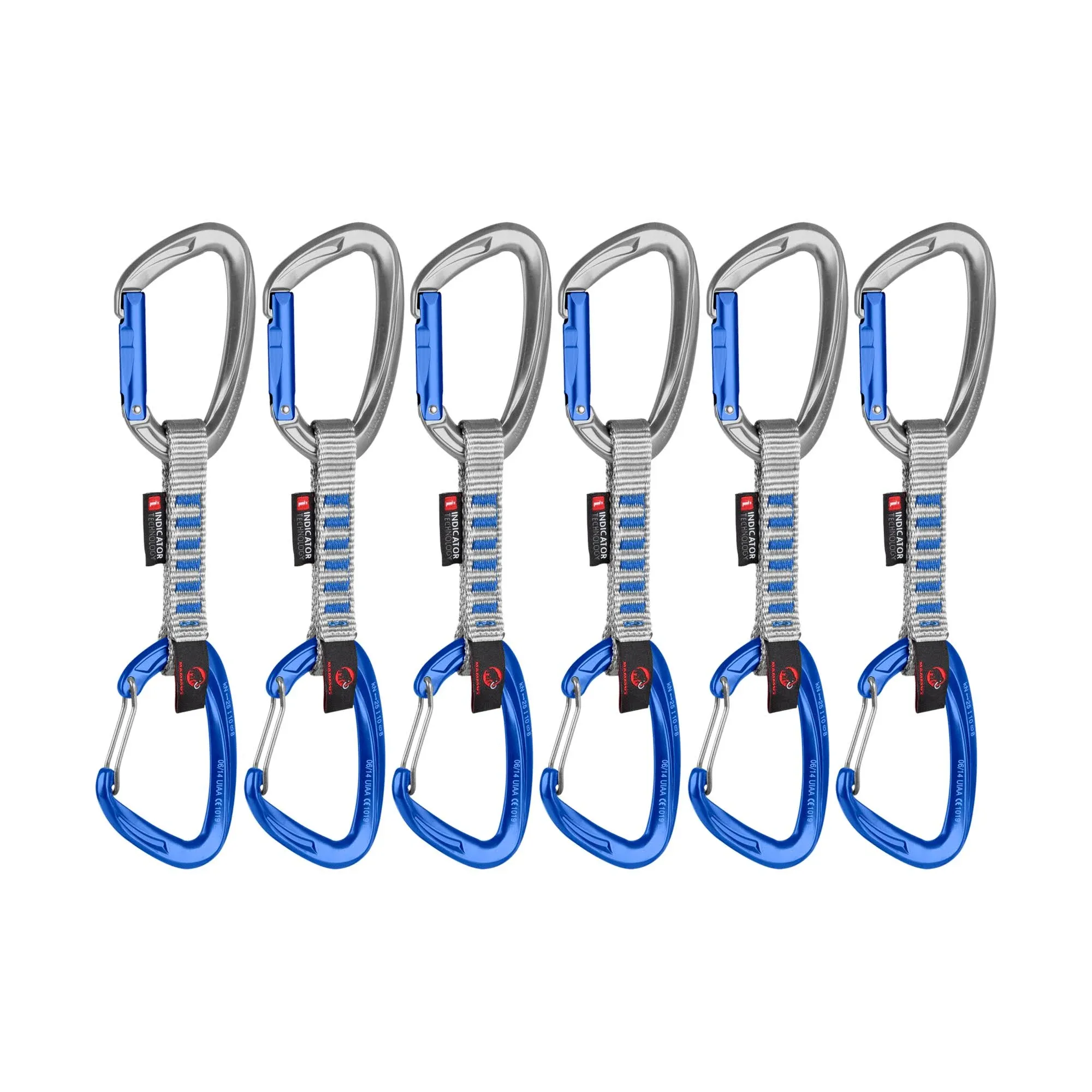 Mammut Crag Keylock Wire 10 cm Indicator 6-Pack Quickdraws