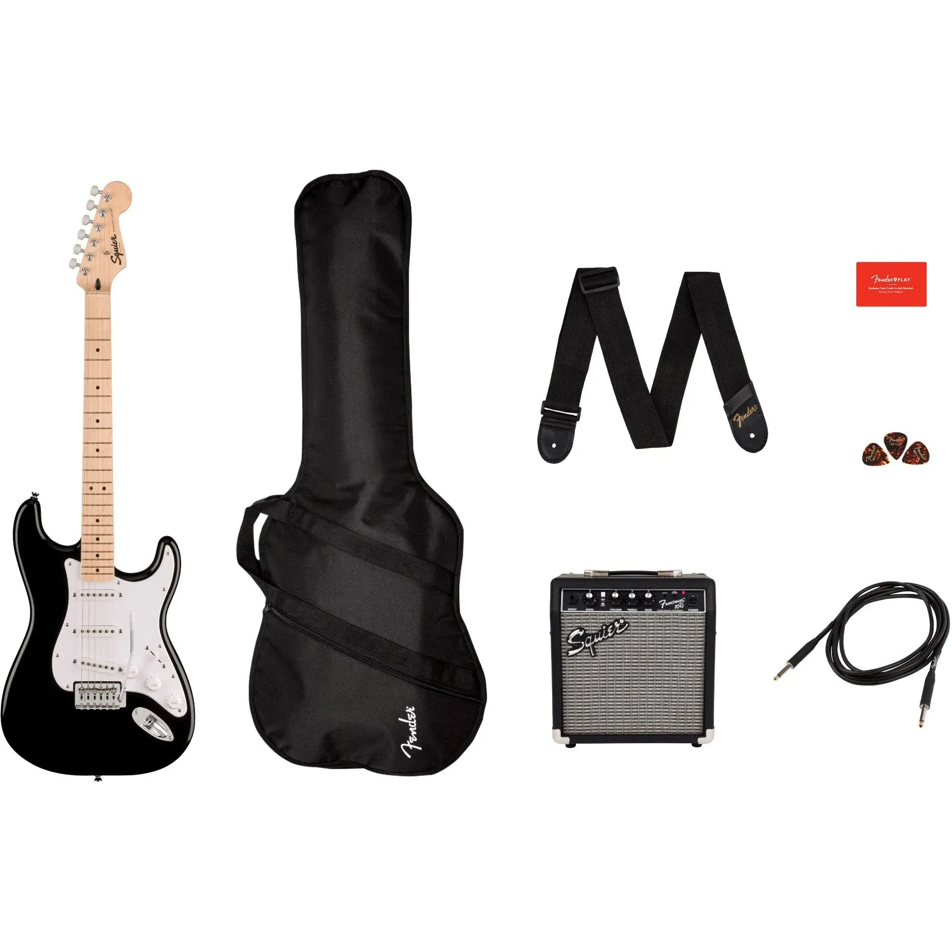 Squier Sonic Stratocaster Pack (Black)