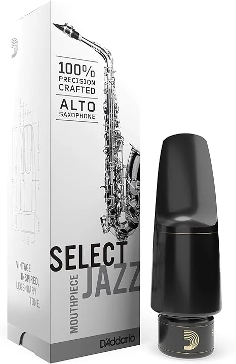 D’Addario Woodwinds Select Jazz Alto Saxophone Mouthpiece - D7M - Mouthpiece for Alto Sax