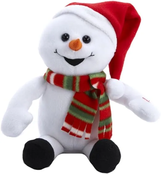 Kurt Adler 10-Inch Laughing Snowman with Farting Sound