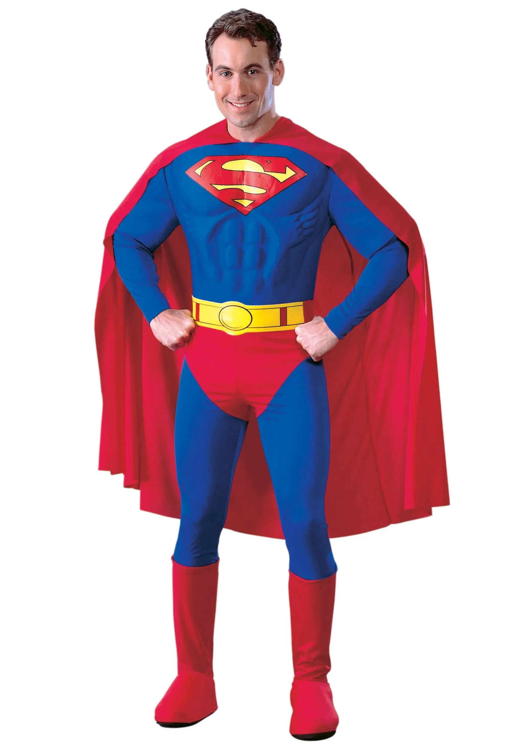 Adult Deluxe Muscle Chest Superman Costume