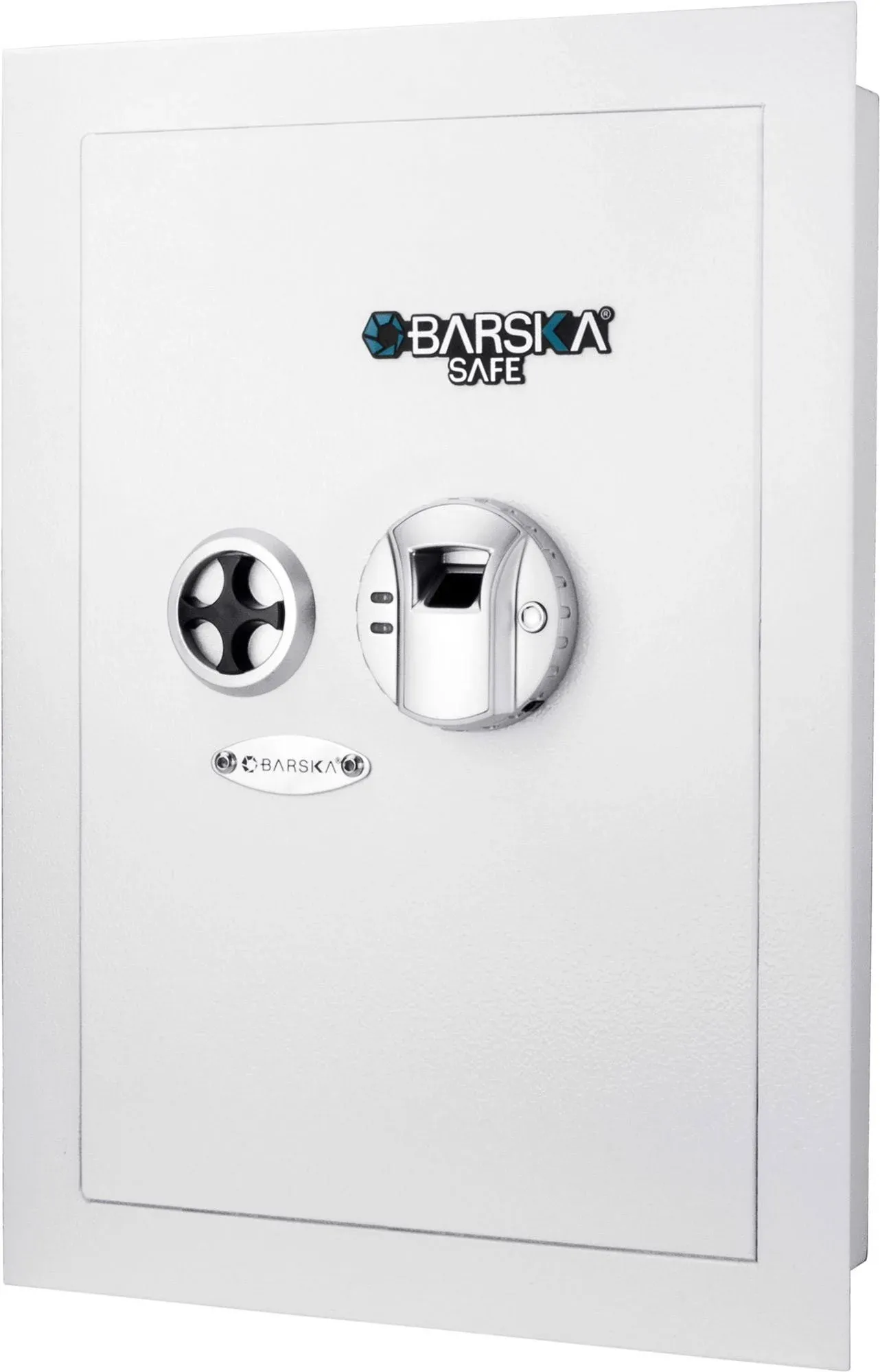 Barska Biometric Wall Safe, White