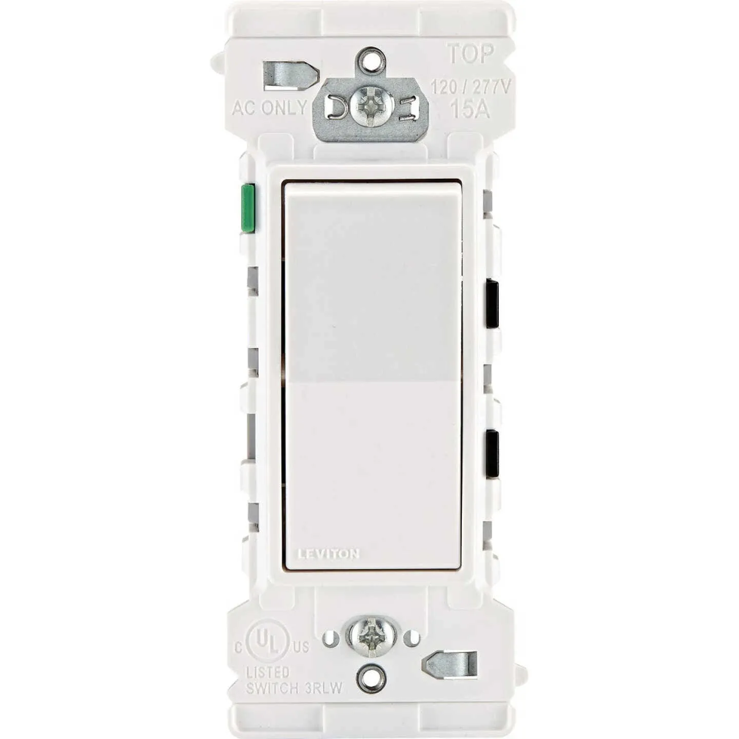 Leviton Decora Edge Single Pole Switch White, 15