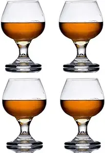 The Bar Glass Brandy Tasting Snifter Glass 5.5 oz (4, 5.5 oz)