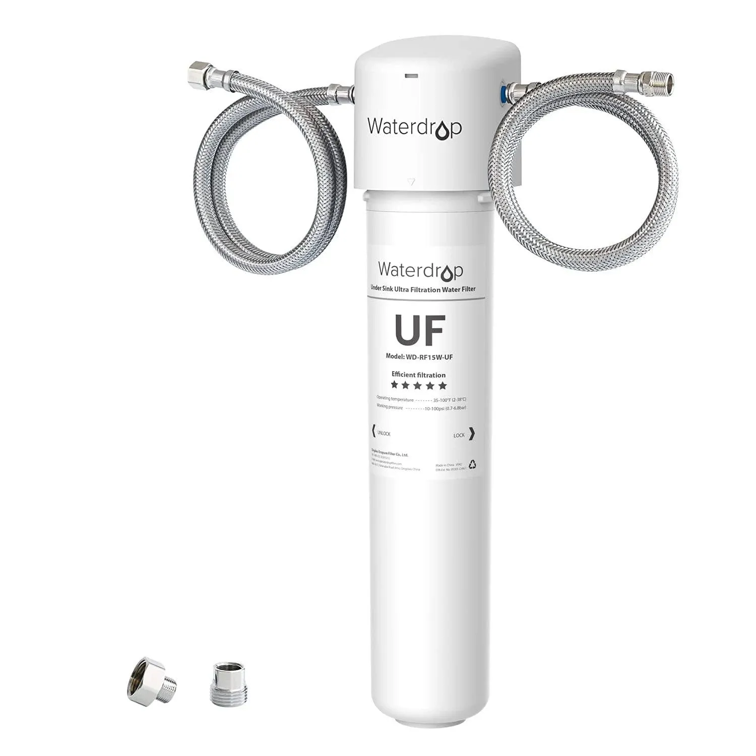 Waterdrop 15UAW-UF 0.01 μm Ultra Filtration Under Sink Water Filter System