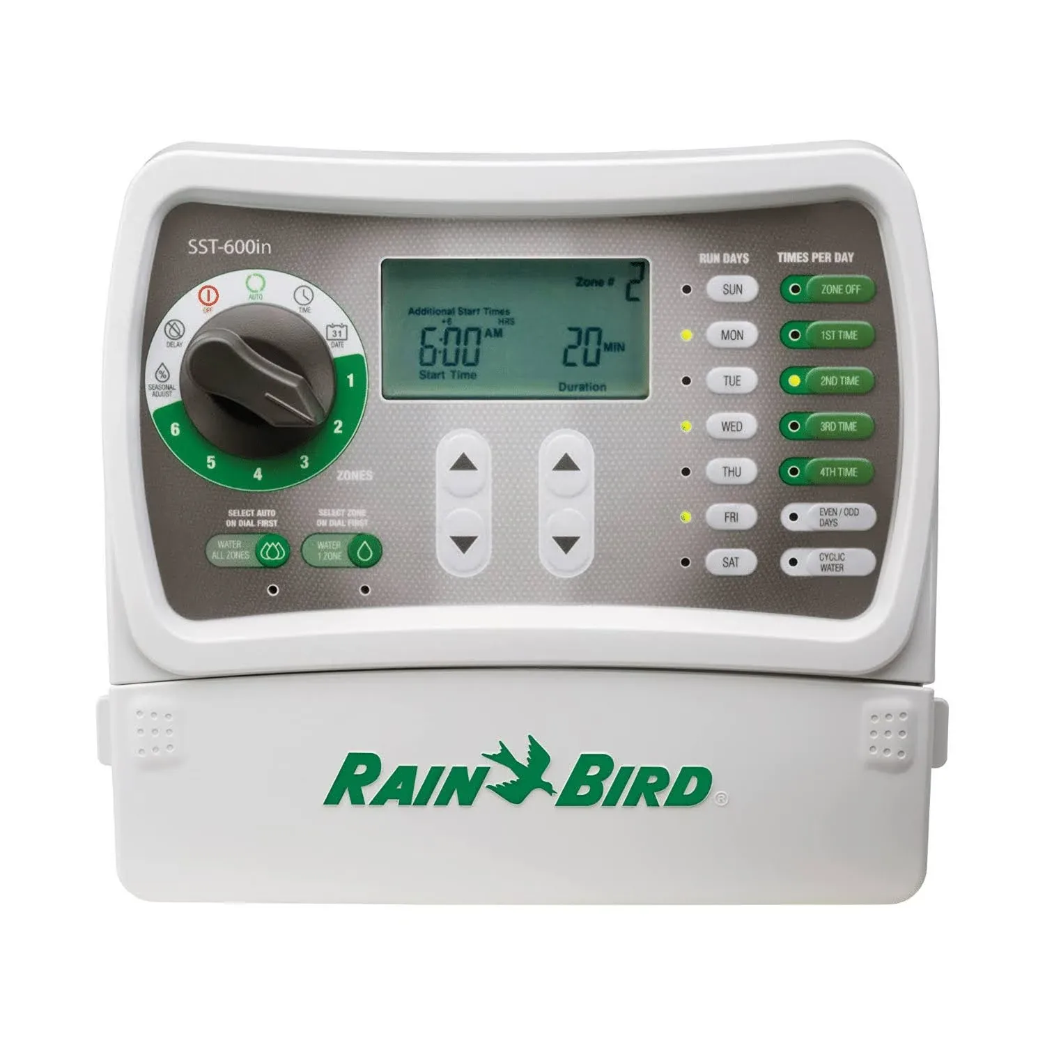 Rainbird SST-600I 6-Valve Indoor Mounting Simple-To-Set Timer