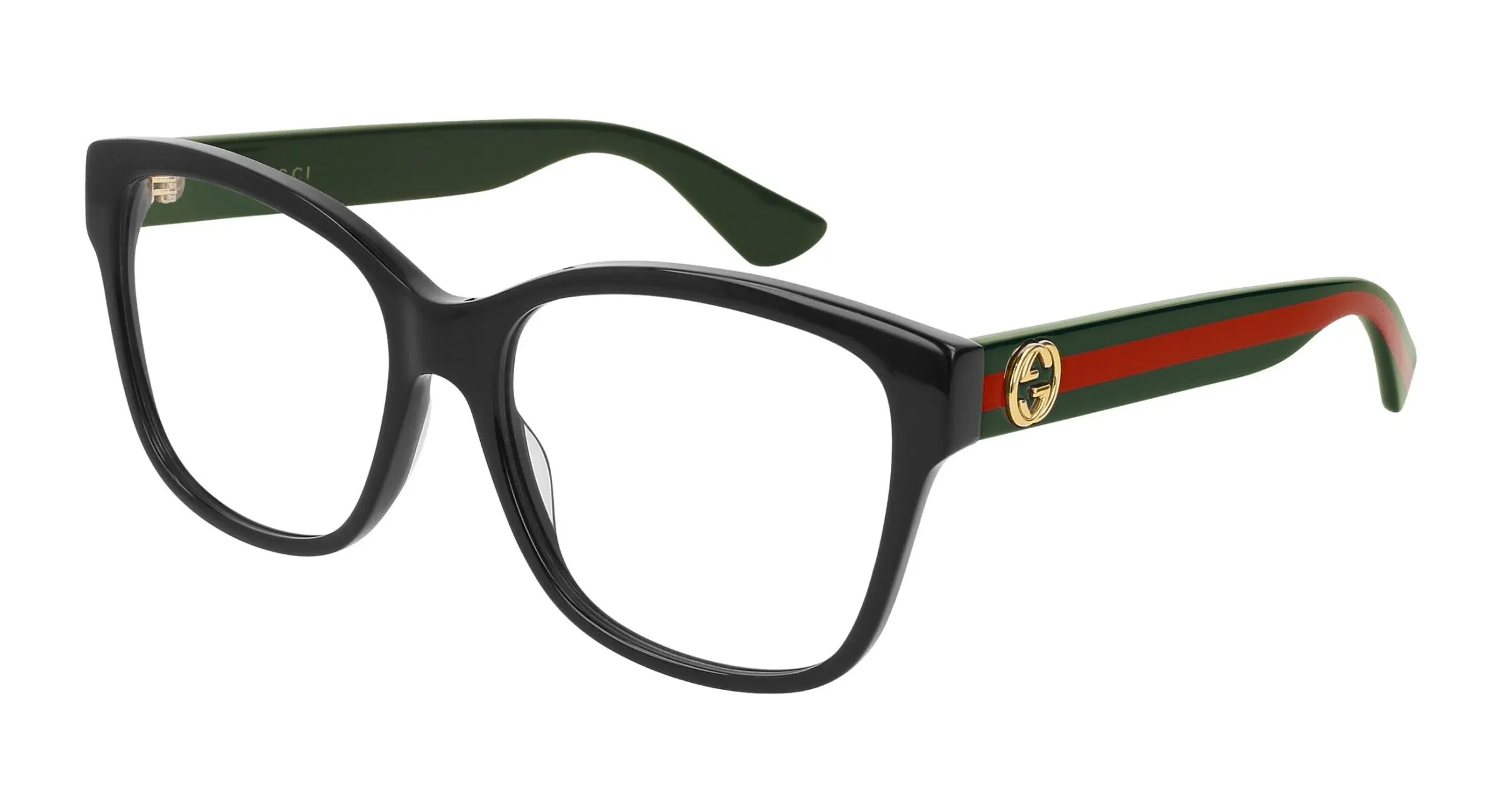 Gucci GG0038ON Eyeglasses 011 - Black/Green - Transparent