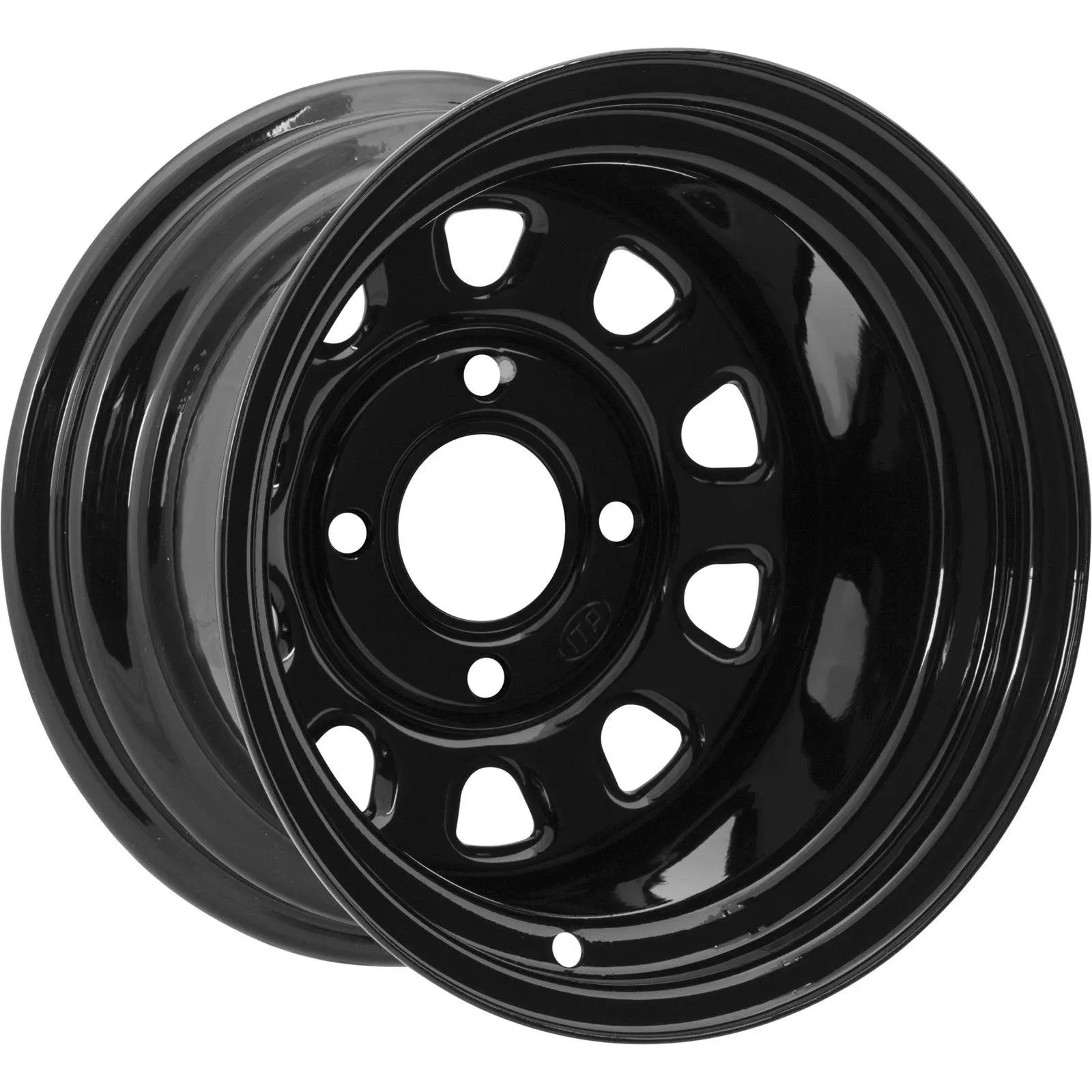 Itp Delta Steel Wheel 14x7 - 4/156 - 4+3 Black