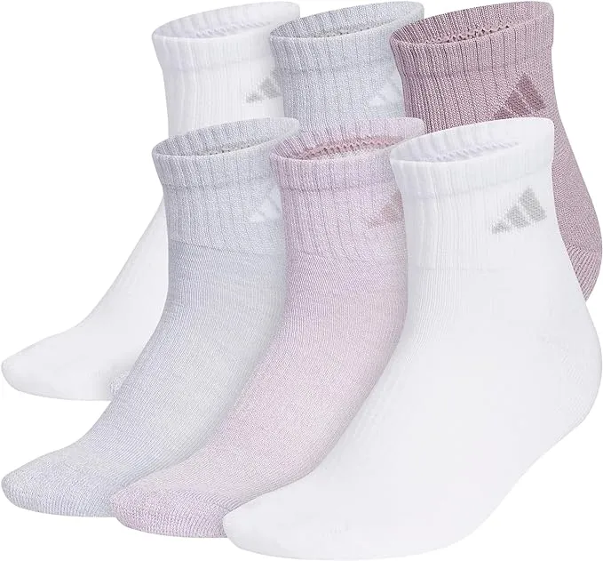 adidas Women's Athletic Cushioned 6-Pack Quarter