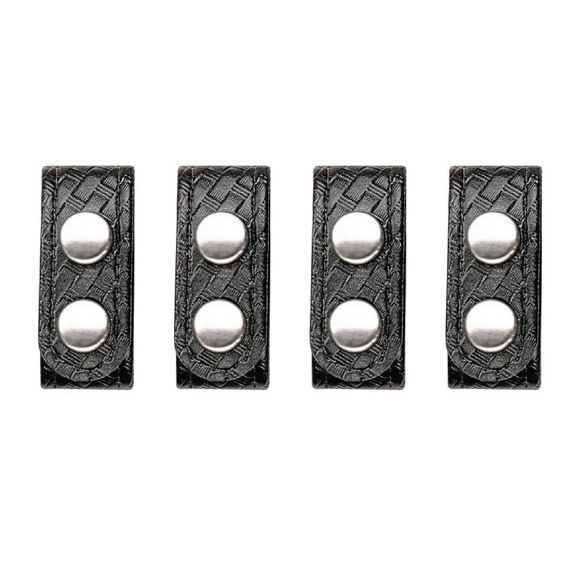 4-Pack 7906 Chrome Snap Belt Keepers