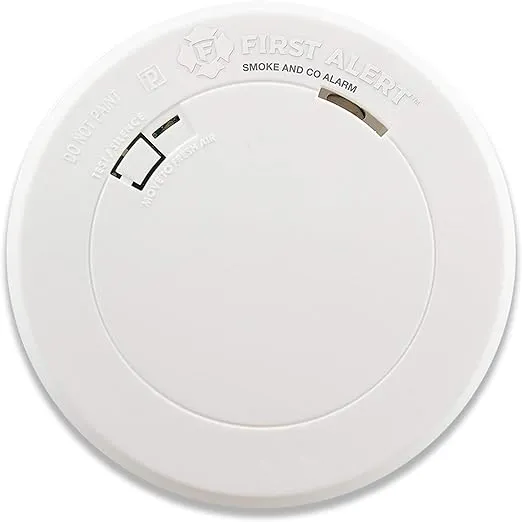 First Alert PR710 10-Year Battery Powered Slim Smoke Detector with Photoelectric Sensor