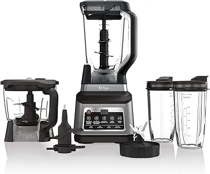 Ninja BN801C, Professional Plus Kitchen System With Auto-iQ, 72oz Pitcher, Black/Silver, 1400W (Canadian Version)