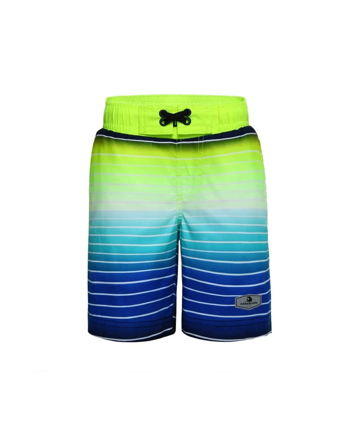 Rokka&Rolla Boys' Stretch Swim Trunks with Mesh Lining