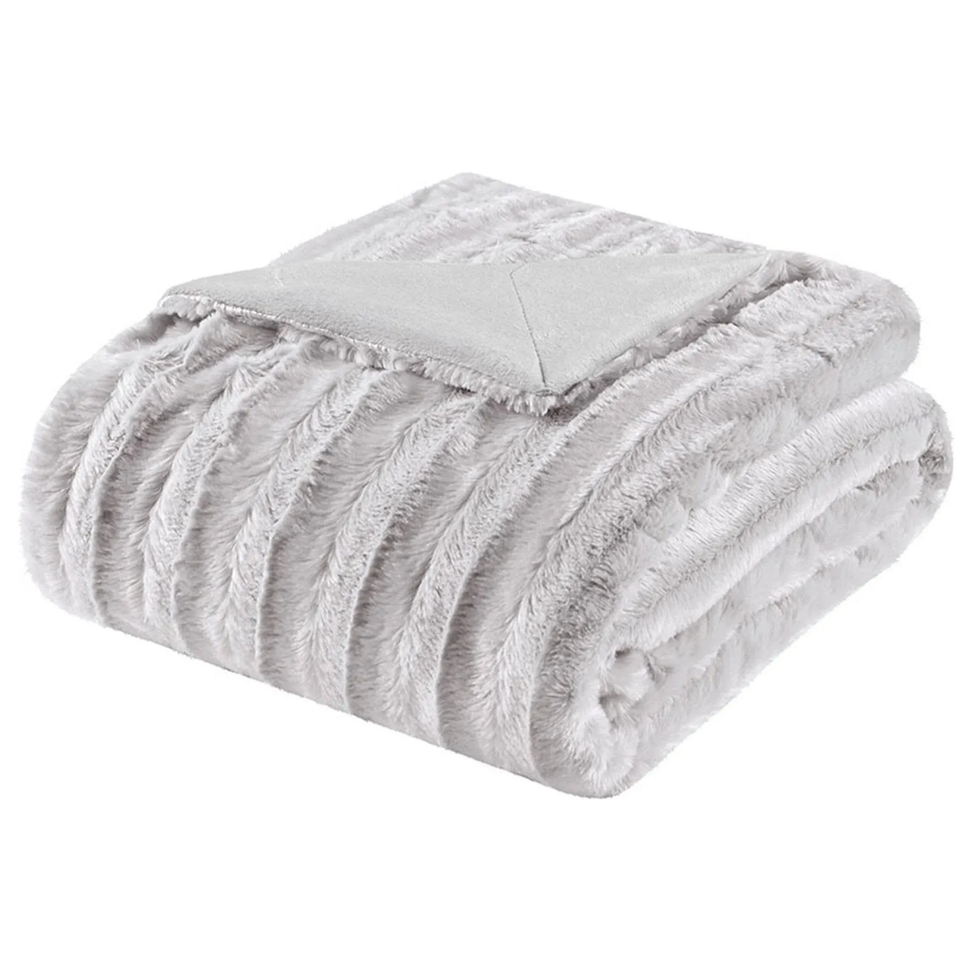 Madison Park Duke Long Fur Throw