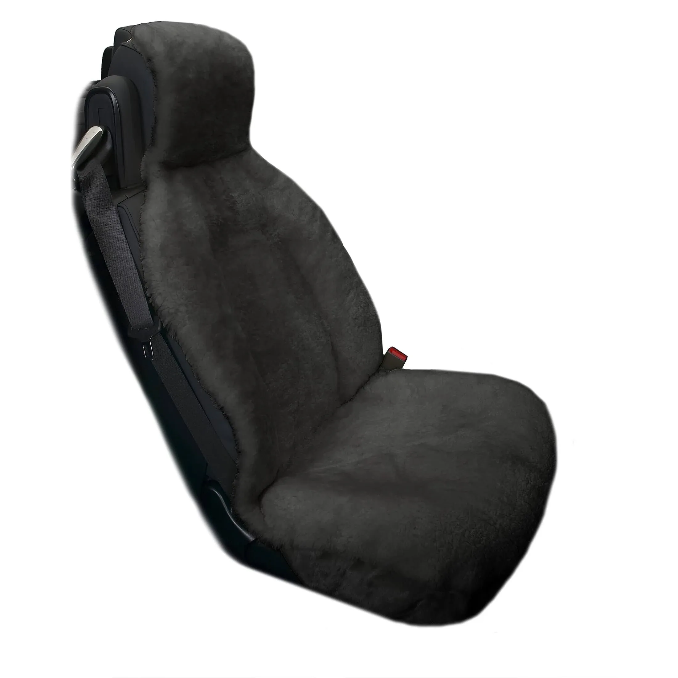 Eurow Genuine Australian Sheepskin Sideless Seat Cover - Gray