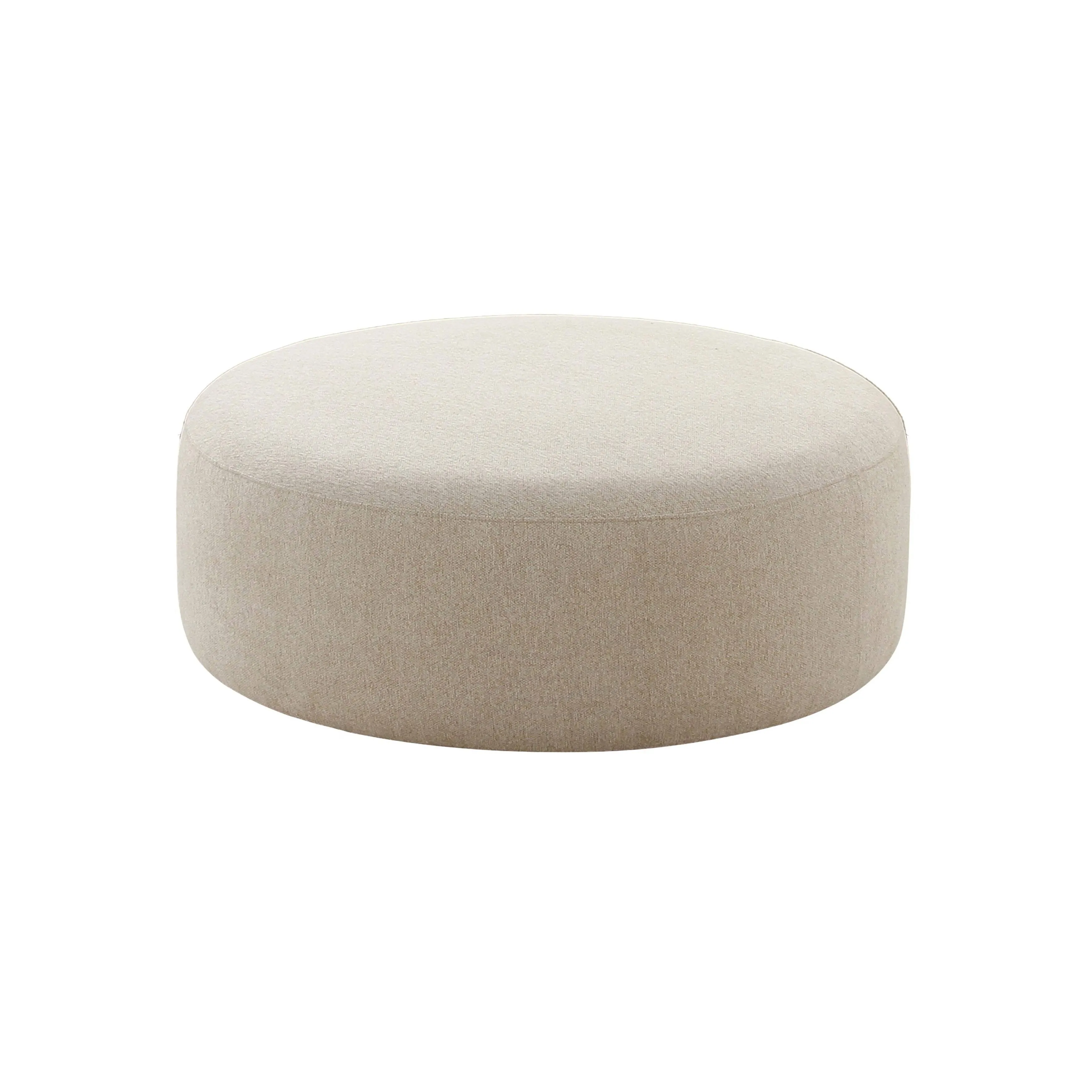 TOV Furniture Broohah Beige Linen Ottoman