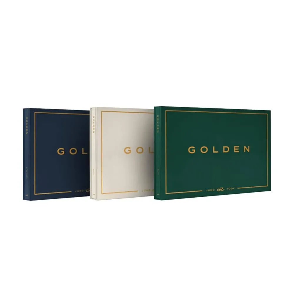 JUNGKOOK BTS - GOLDEN [3 ver. SET] 3Album+Free Gift