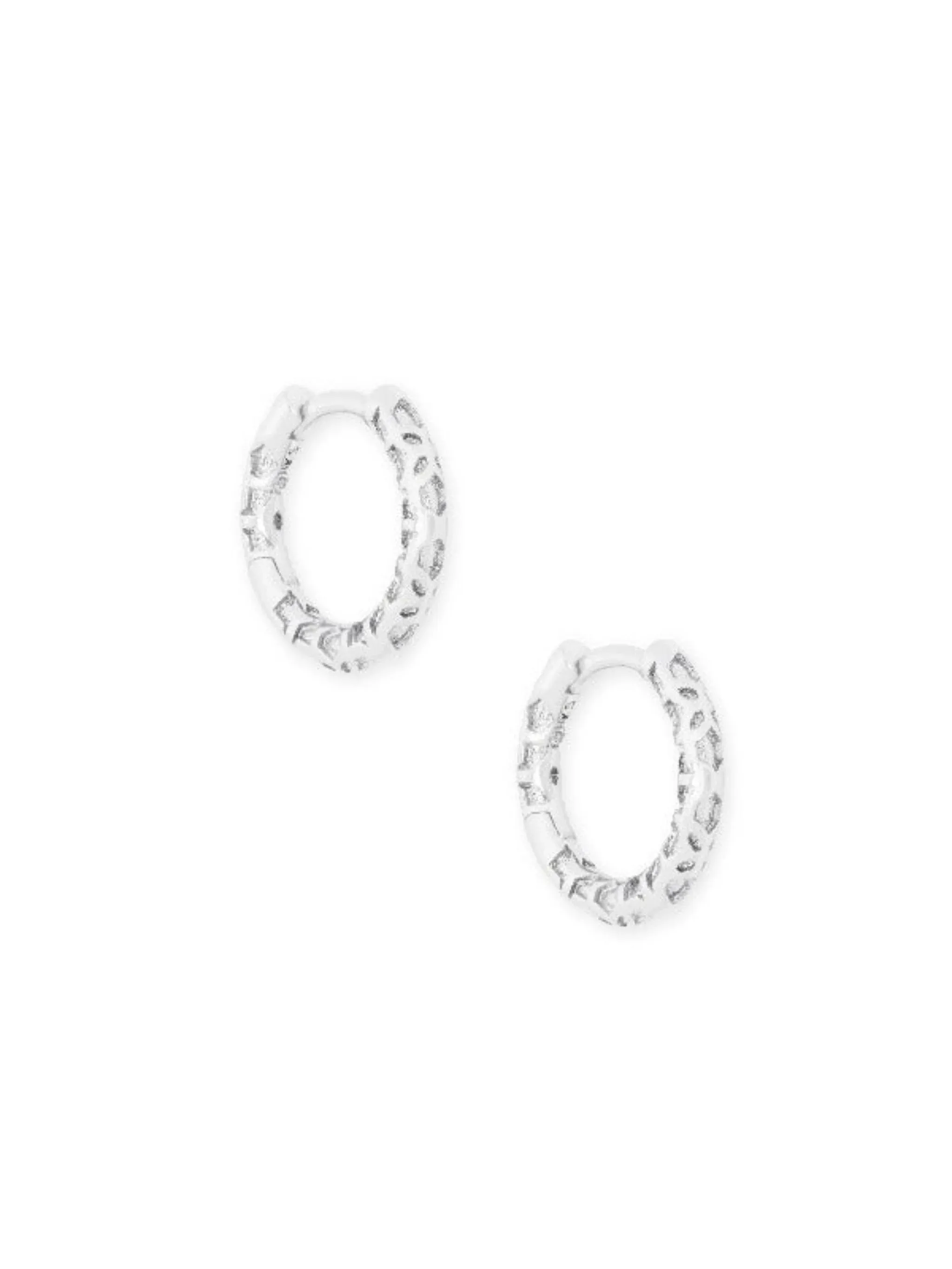 Kendra Scott - Maggie Huggie Earrings - Silver Filigree