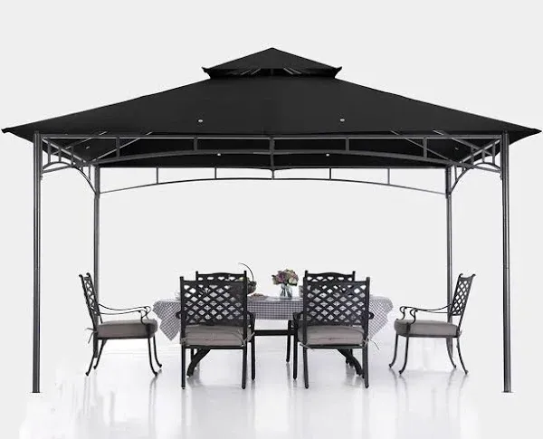 ABCCANOPY Gazebos for Patios 10x12 Outdoor Steel Frame Gazebo for Lawn Backyard Garden Deck