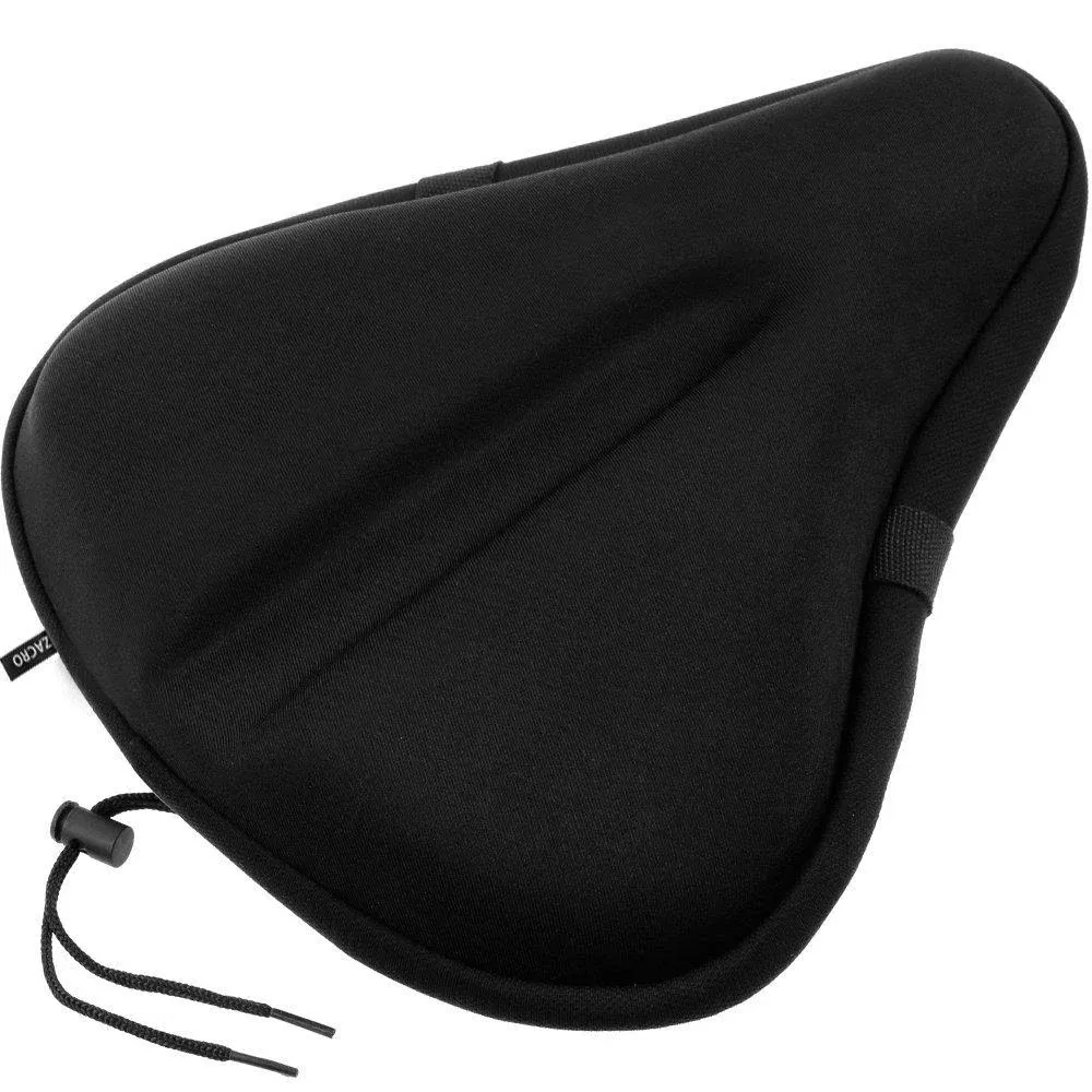 Zacro Big Size Exercise Bike Seat, Soft Wide Gel Bicycle Cushion for Bike Saddle