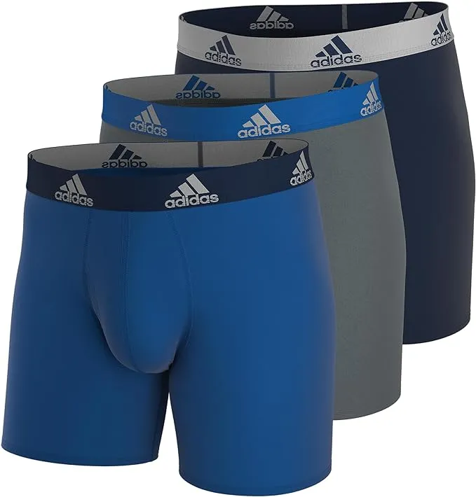 adidas Men's Performance Boxer Brief Underwear (3-Pack) 