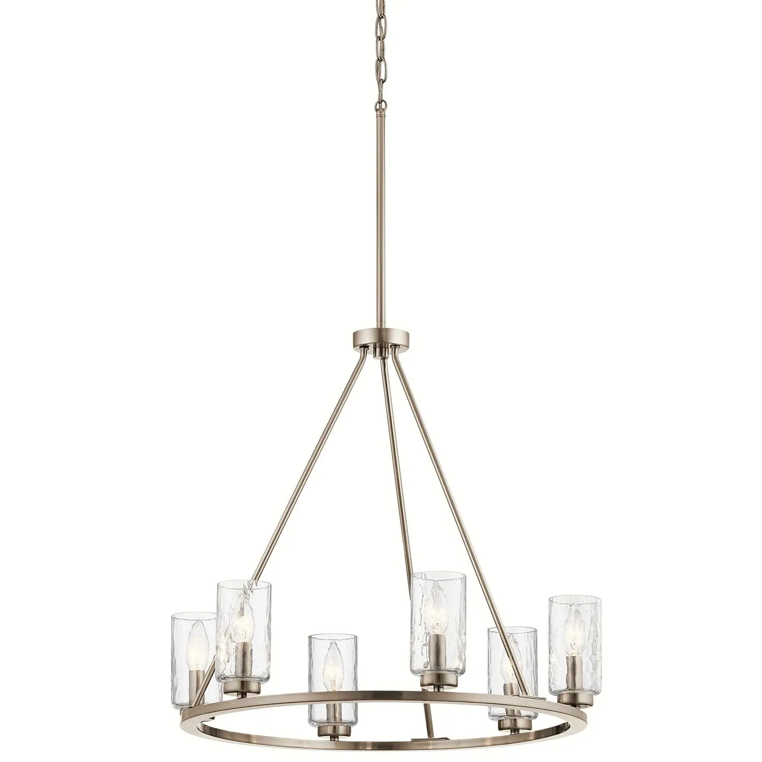 Kichler Marita 6-Light Brushed Nickel Transitional Chandelier | 34839