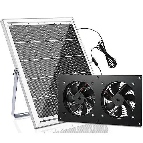 Blessny 20W Solar Dual Fan Kit