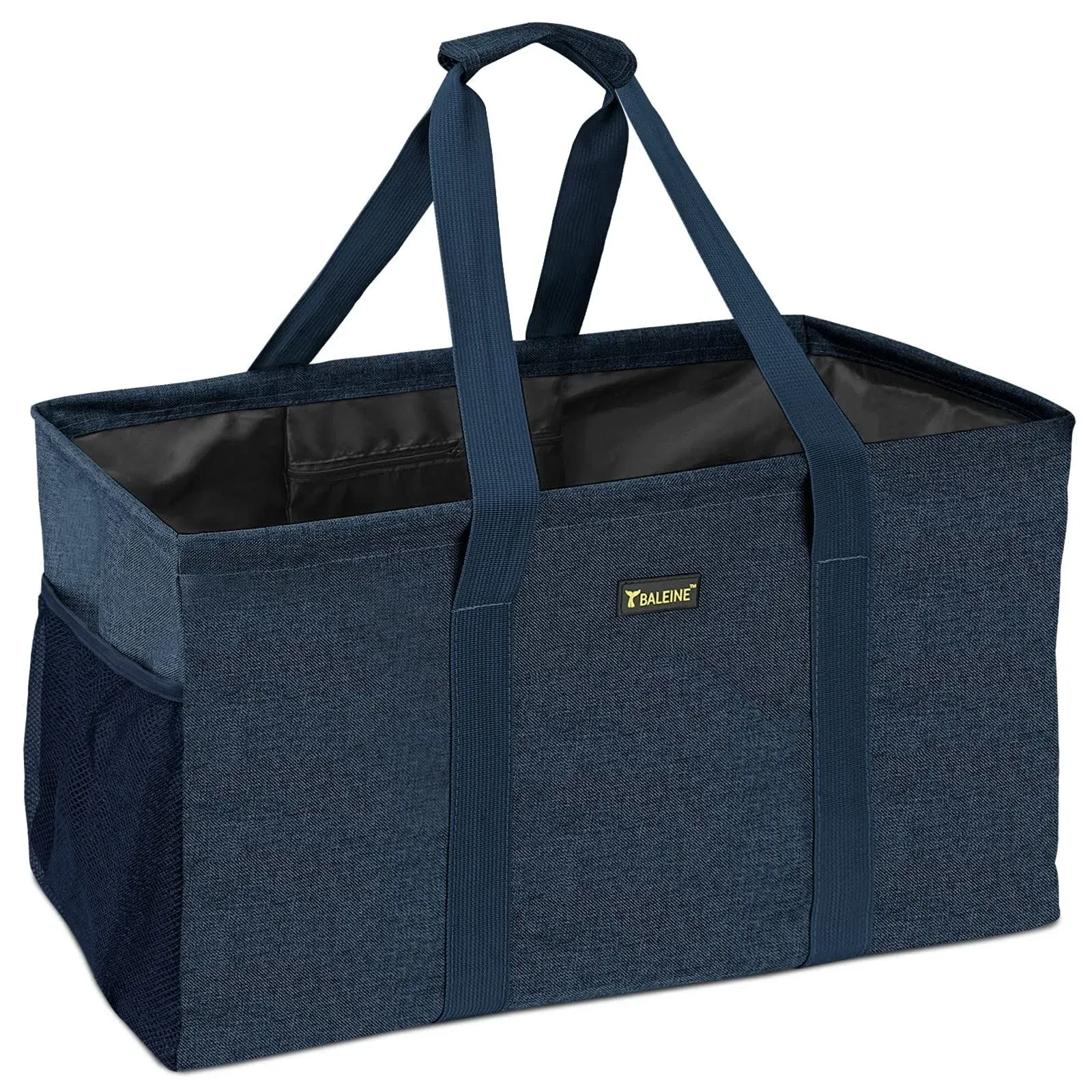 Baleine Extra Large Utility Tote Bag for Pool Beach Laundry Storage, Dark Blue ...