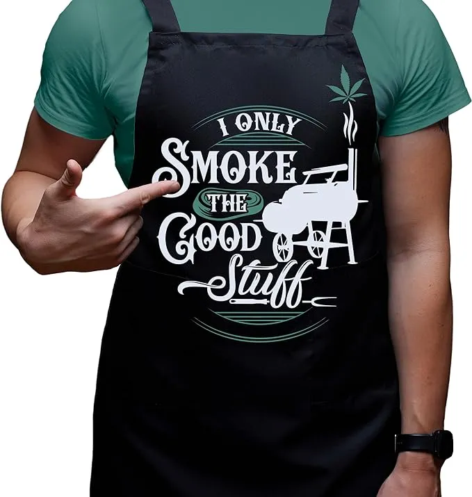 Funny Aprons for Men This Grill Apron For Men Can Be A BBQ Kitchen Apron Or F...