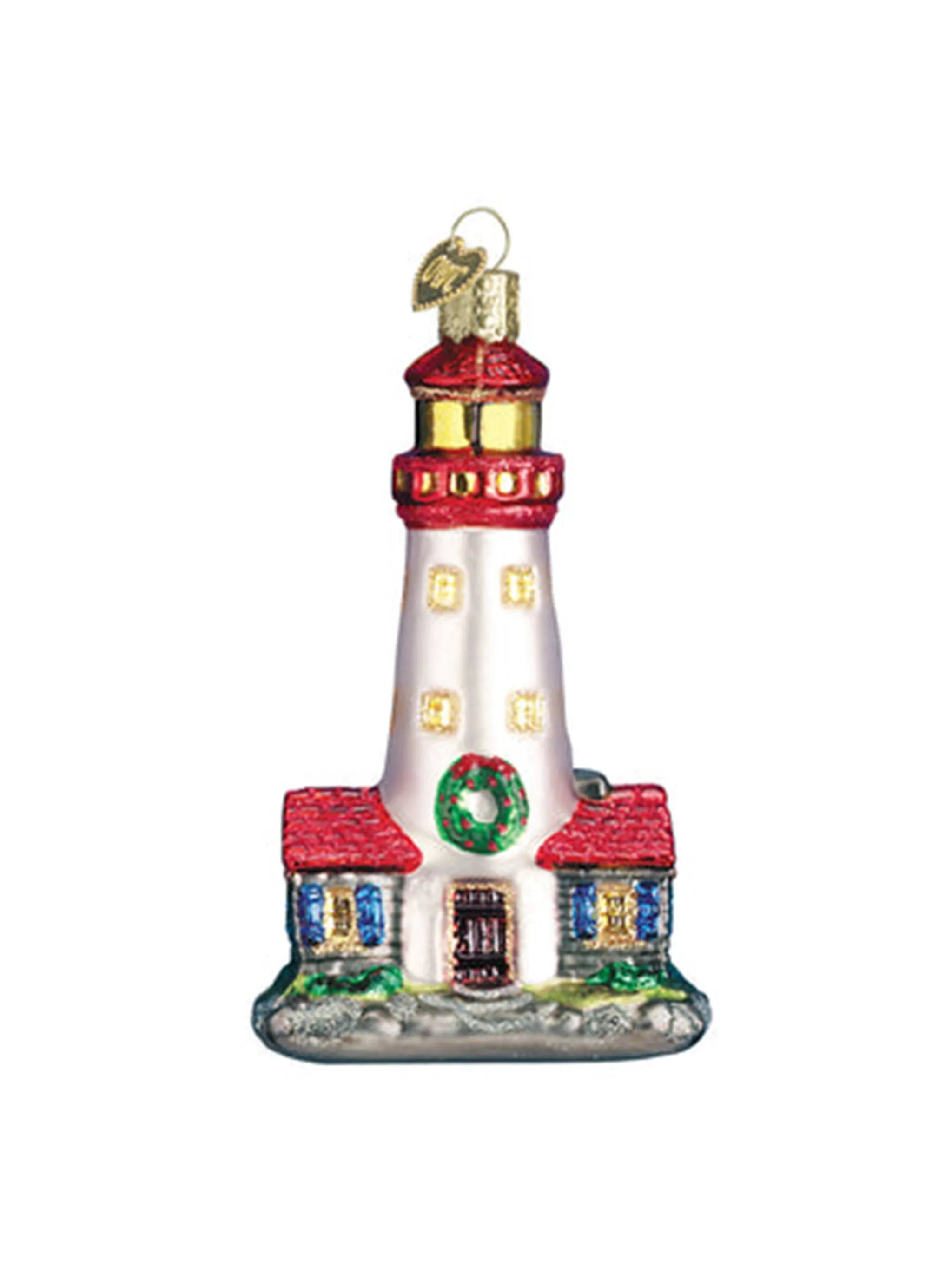 Old World Christmas Lighthouse Glass Ornament