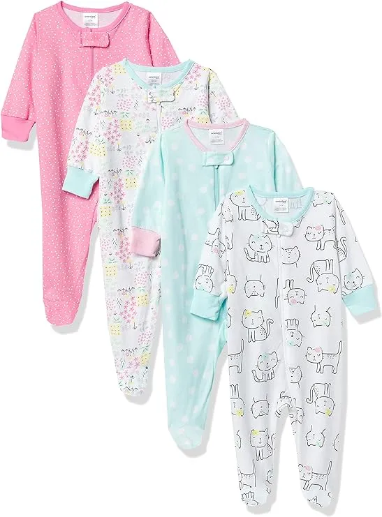 Onesies Gerber Baby girls Sleep 'n Play Footed Pajamas