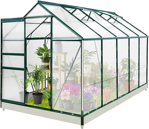 Eagle Peak 6 ft. W x D x 7 ft. H Outdoor Walk-in Hobby Greenhouse