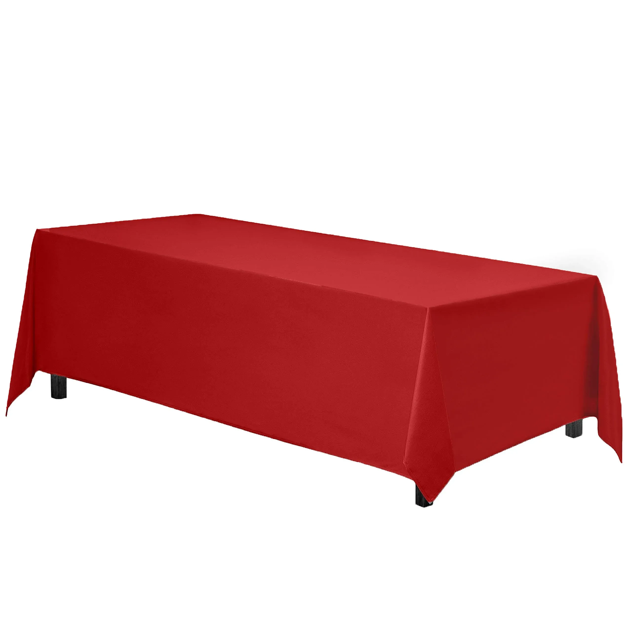 Gee di Moda Rectangle Tablecloth - 90 x 132 inch - Red Rectangular Table Cloth ...