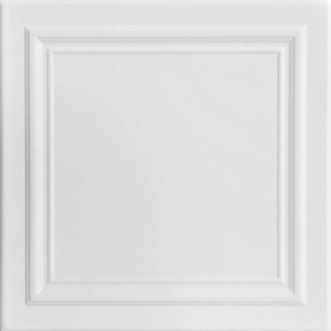 A La Maison Ceilings Line Art White Heron 1.6 ft. x 1.6 ft. Decorative Foam Glue ...