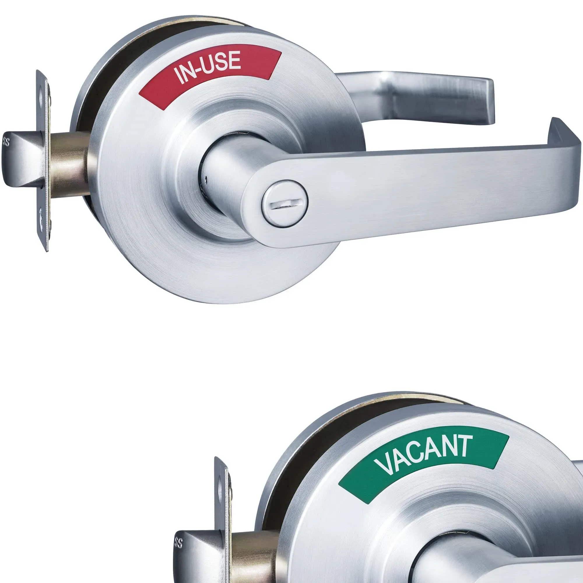 Vacant or In-Use Bathroom Indicator Privacy Handle Lock | Commercial Grade