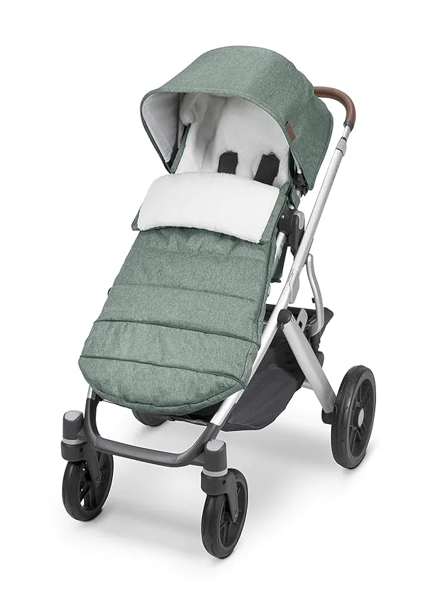 UPPAbaby CozyGanoosh Footmuff / Easily Attaches to UPPAbaby Strollers + RumbleSeat / Ultra-plush, Weather-Proof / Gwen (Green Mélange)