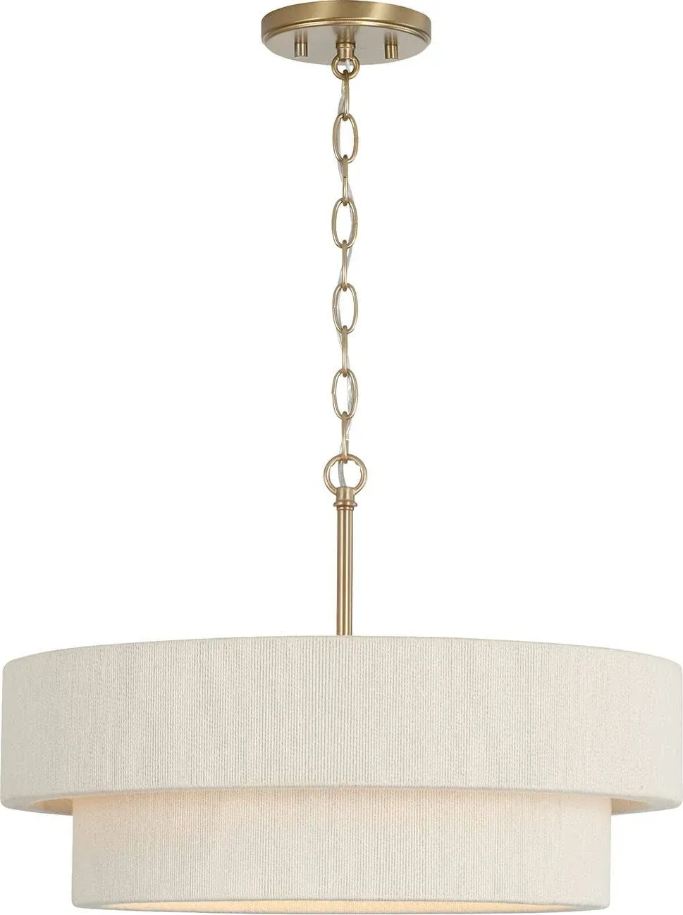 Capital Lighting 349841MA Delaney 4 Light Pendant Matte Brass