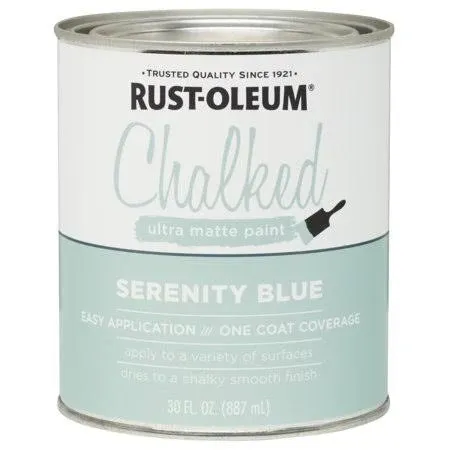 Rust-Oleum Serenity Blue, Chalked Ultra Matte Interior Paint, 30 oz (2 Pack)