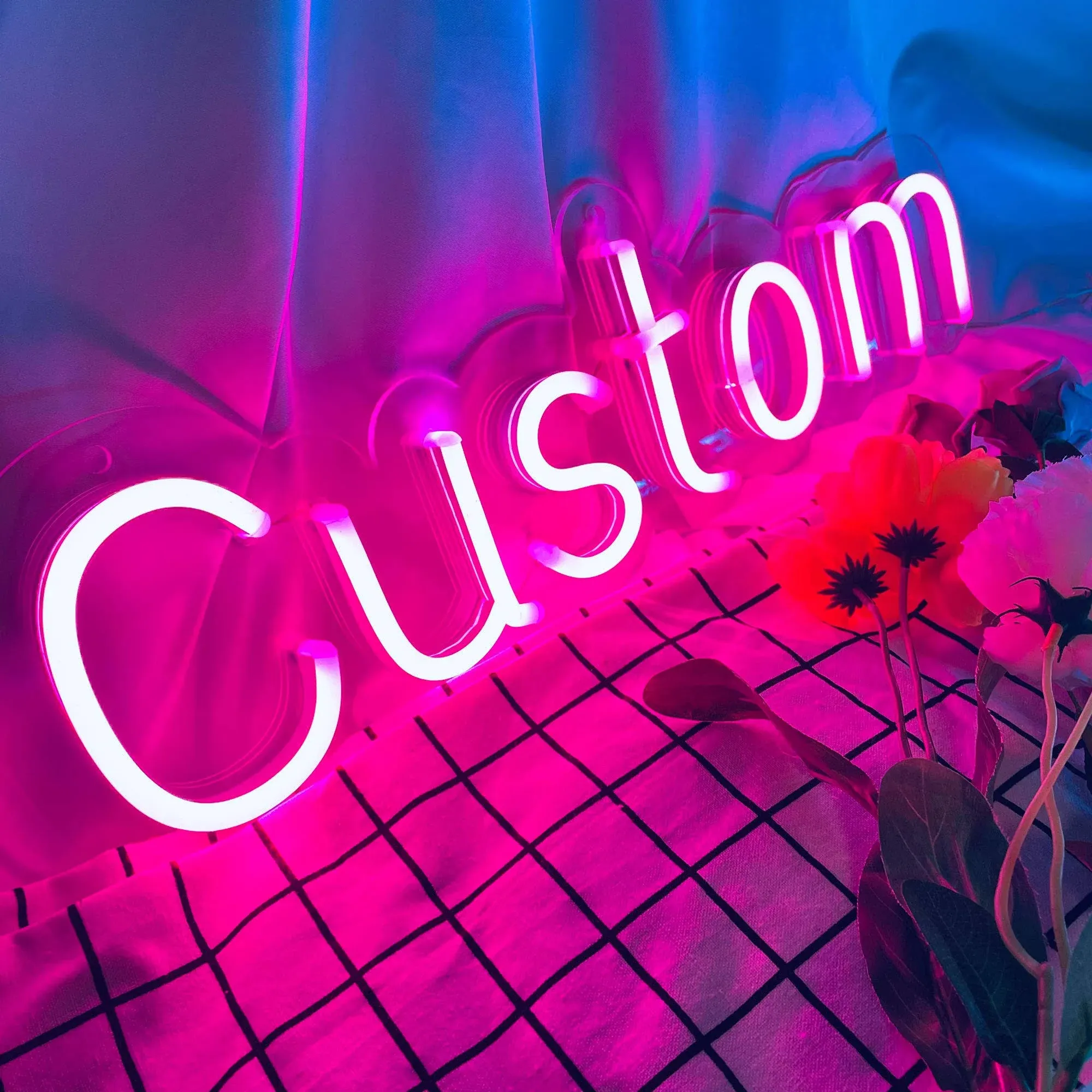 SELICOR Personalized Neon Signs LED Neon Signs Light for Bedroom Wedding Birthday ...