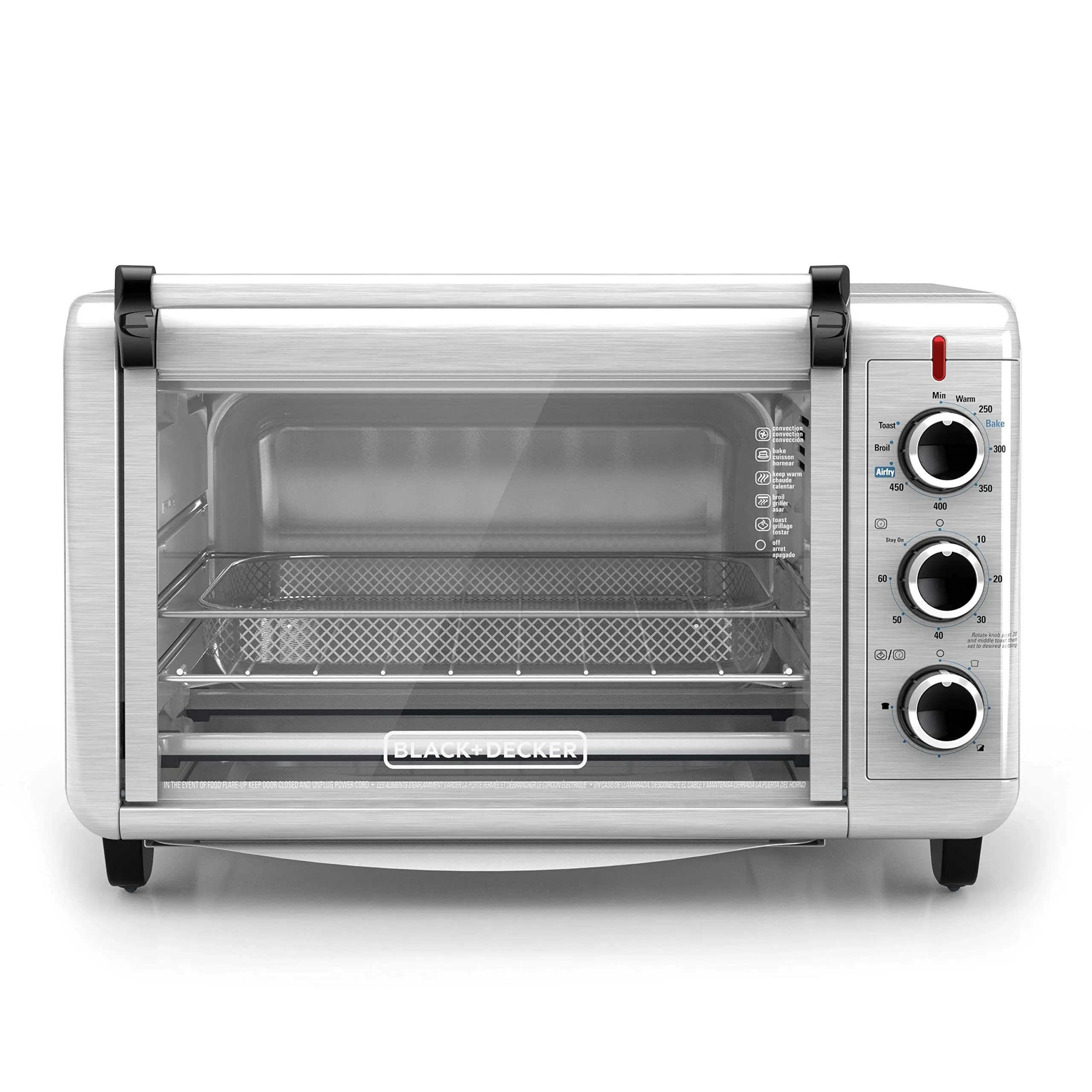 Black &amp; Decker Crisp N&#039; Bake Convection Air Fry Countertop Oven (k,bbb,w,a)