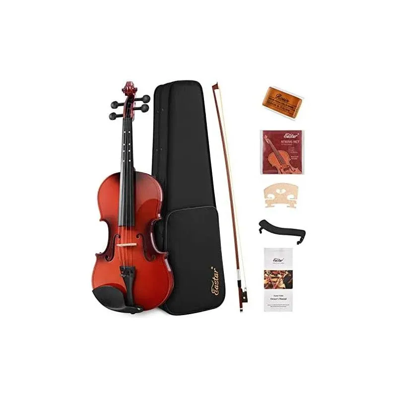 Eastar EVA-2 Violin 4/4 Full Size 4 String Violin Set for Beginners W Hard Case