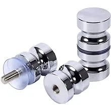 2 Pack Shower Glass Door Handles Solid Stainless Steel Bathroom Pull Knobs